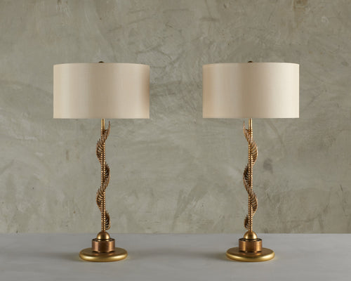 PAIR OF BABEL CONCEPTUAL EVOLUTION TABLE LAMPS BY GIANNI VALLINO